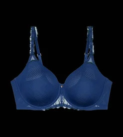 Minimizer Bras|Fuller Cups>Triumph WILD AZALEA FLORALE DeepWater
