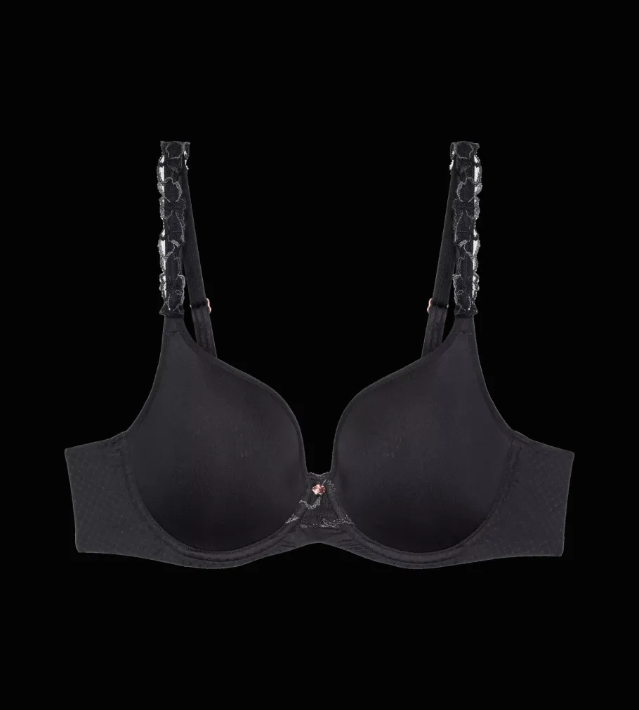 Fuller Cups|Underwired Bras>Triumph WILD AZALEA FLORALE Black
