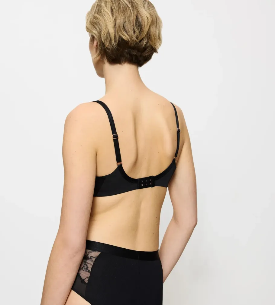 Fuller Cups|Underwired Bras>Triumph WILD AZALEA FLORALE Black