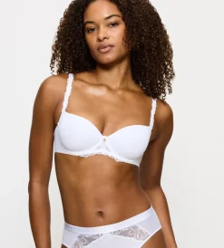 Fuller Cups|Underwired Bras>Triumph WILD AZALEA FLORALE White