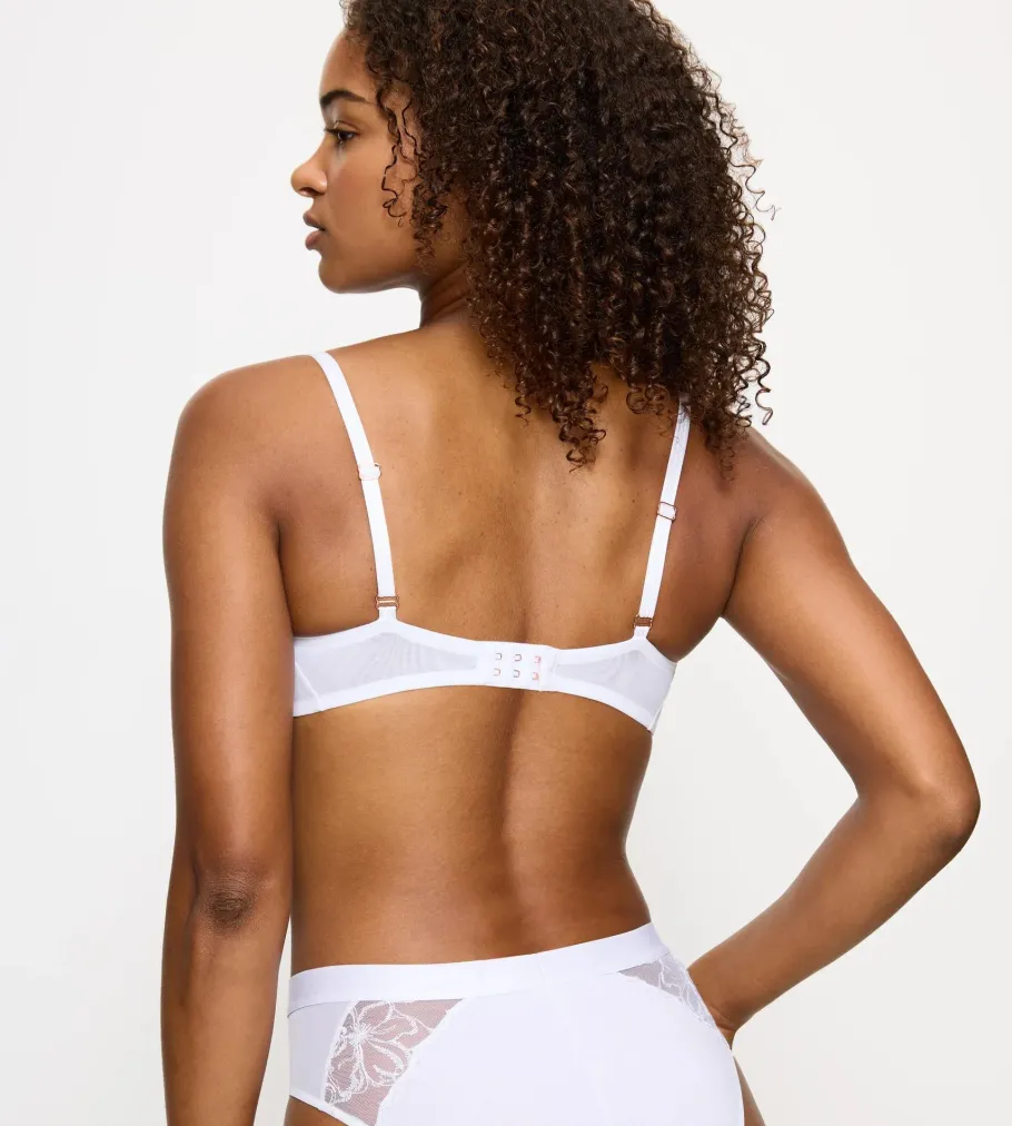 Fuller Cups|Underwired Bras>Triumph WILD AZALEA FLORALE White