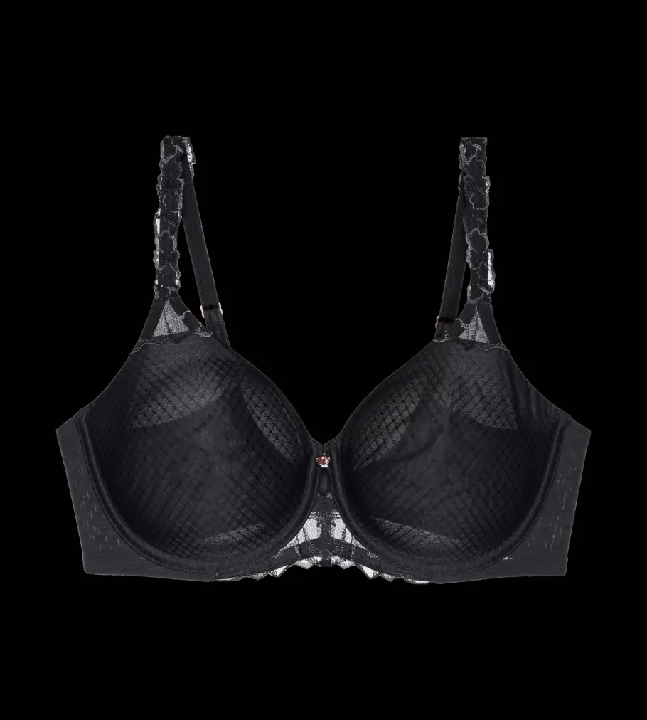 Minimizer Bras|Fuller Cups>Triumph WILD AZALEA FLORALE Black