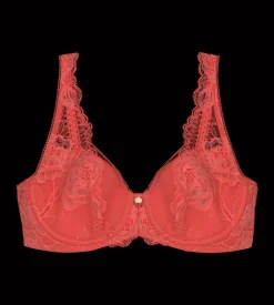 Fuller Cups|Underwired Bras>Triumph WILD PEONY FLORALE Deepblush