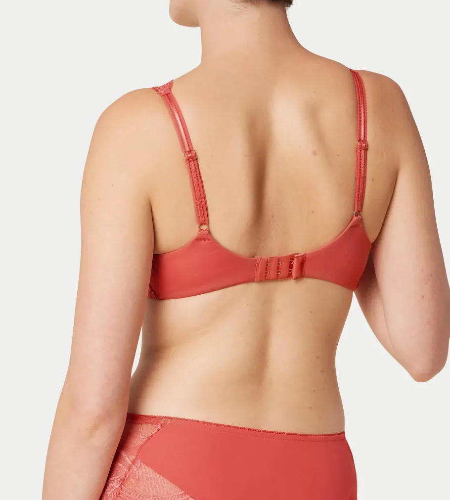 Fuller Cups|Underwired Bras>Triumph WILD PEONY FLORALE Deepblush