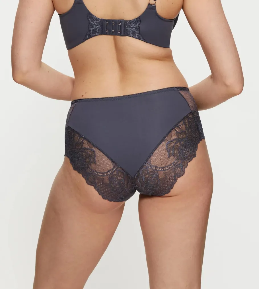 High Waisted|Seamless>Triumph WILD PEONY FLORALE PebbleGrey