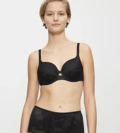 Fuller Cups|Underwired Bras>Triumph WILD ROSE SENSATION Black