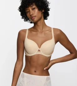 Fuller Cups|Underwired Bras>Triumph WILD ROSE SENSATION NudeBeige