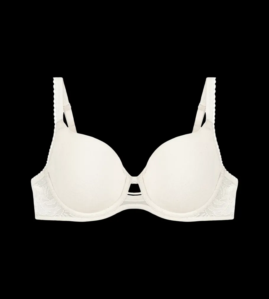 Fuller Cups|Underwired Bras>Triumph WILD ROSE SENSATION SilkWhite