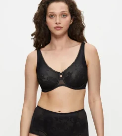 Minimizer Bras|Fuller Cups>Triumph WILD ROSE SENSATION Black